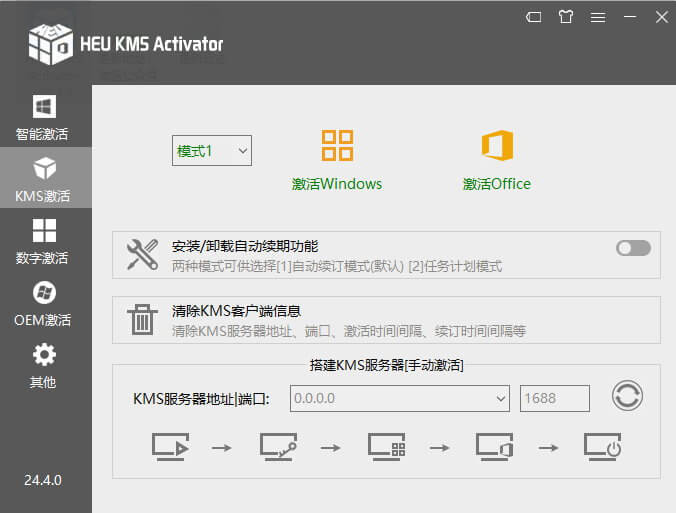 图片[2]-HEU KMS Activator v24.6.2 正式版-全能Windows/Office激活神器-皑雪
