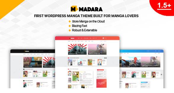 Madara v1.7.3.1破解版（已汉化） – WordPress漫画主题-皑雪
